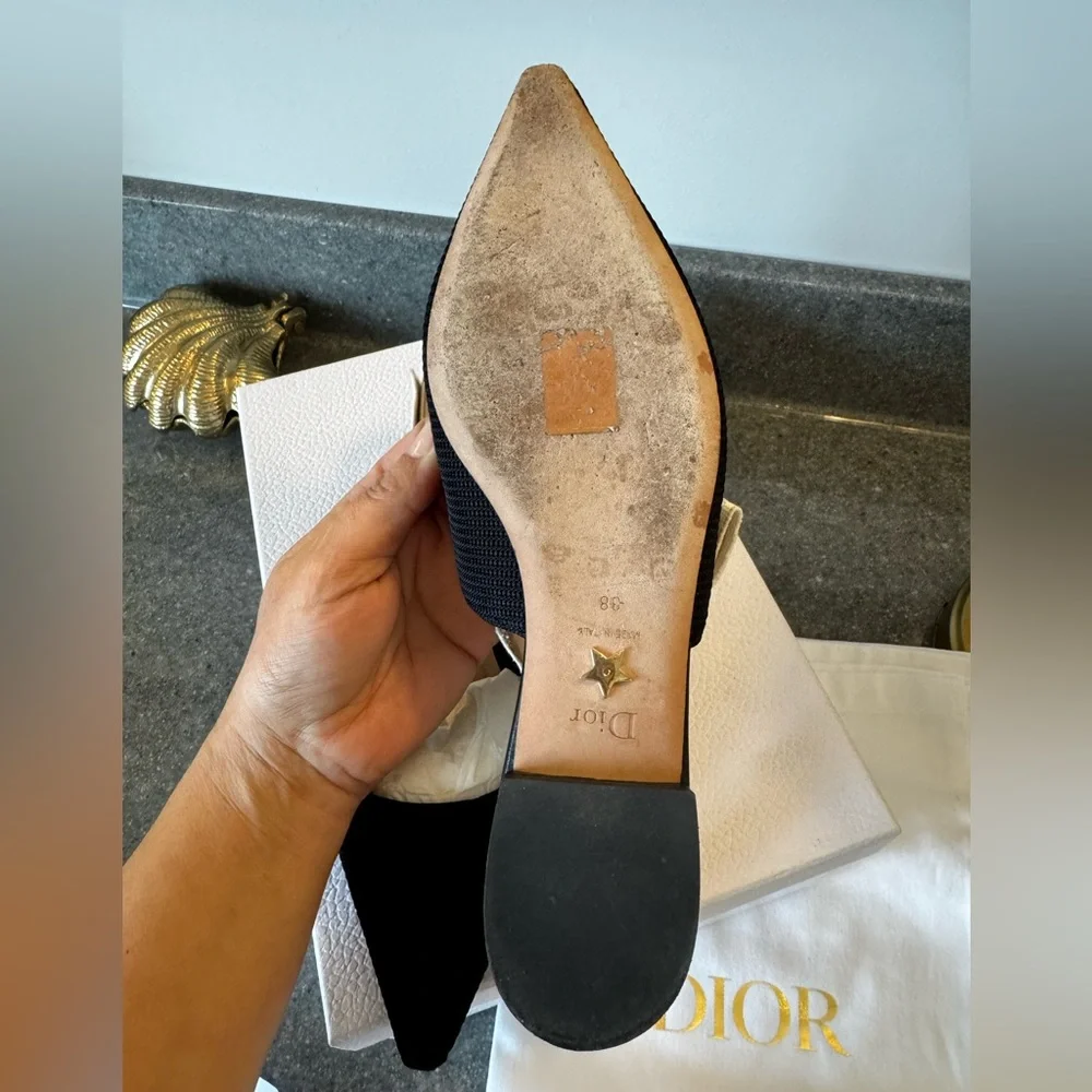 Dior Black J'Adior Slingback Shoes - Picture 8 of 12
